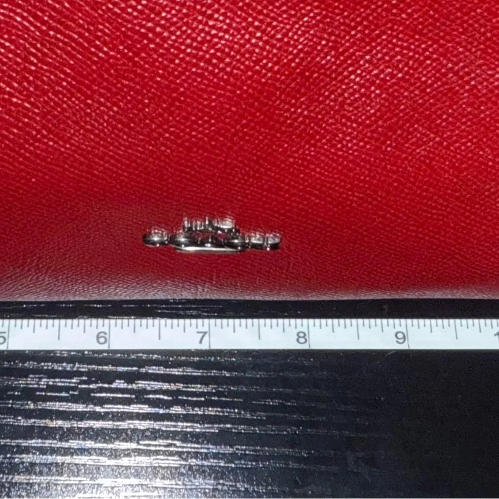 Coach Burgundy Leather Tote - Picture 10 of 12